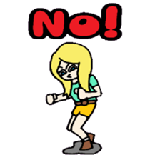 KM37 Pink Woman sticker #10424820