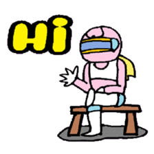 KM37 Pink Woman sticker #10424822