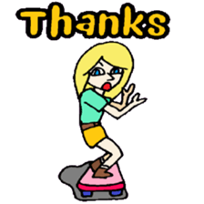 KM37 Pink Woman sticker #10424824