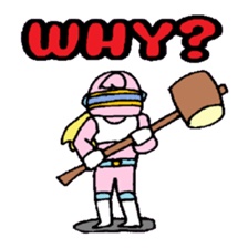 KM37 Pink Woman sticker #10424828