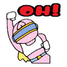 KM37 Pink Woman sticker #10424830