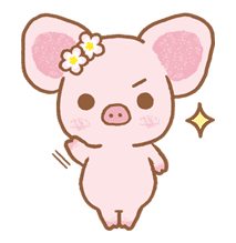 Piggy girl sticker #25193