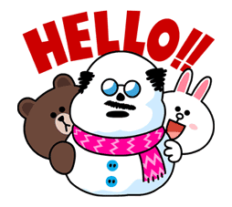 Brown & Cony's Cozy Winter Date sticker #27322