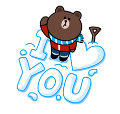 Brown & Cony's Cozy Winter Date sticker #27324