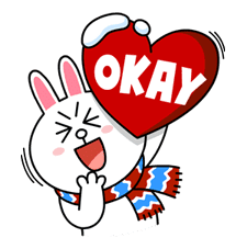 Brown & Cony's Cozy Winter Date sticker #27325