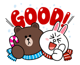 Brown & Cony's Cozy Winter Date sticker #27327