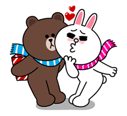 Brown & Cony's Cozy Winter Date sticker #27330