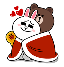 Brown & Cony's Cozy Winter Date sticker #27331