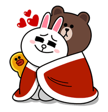 Brown & Cony's Cozy Winter Date sticker #27331