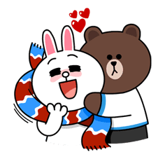 Brown & Cony's Cozy Winter Date sticker #27333