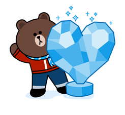 Brown & Cony's Cozy Winter Date sticker #27334