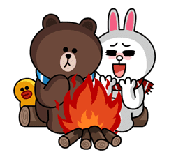 Brown & Cony's Cozy Winter Date sticker #27335