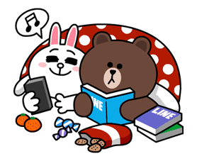 Brown & Cony's Cozy Winter Date sticker #27337