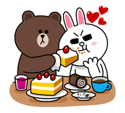 Brown & Cony's Cozy Winter Date sticker #27340