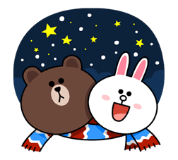 Brown & Cony's Cozy Winter Date sticker #27342