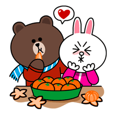 Brown & Cony's Cozy Winter Date sticker #27344