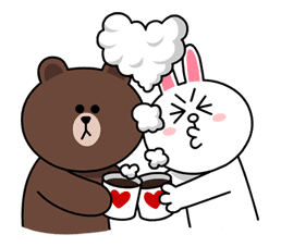Brown & Cony's Cozy Winter Date sticker #27345