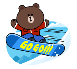 Brown & Cony's Cozy Winter Date sticker #27346