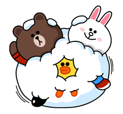 Brown & Cony's Cozy Winter Date sticker #27347