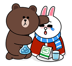 Brown & Cony's Cozy Winter Date sticker #27348