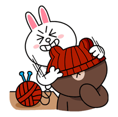 Brown & Cony's Cozy Winter Date sticker #27350