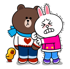 Brown & Cony's Cozy Winter Date sticker #27351