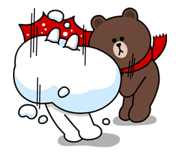 Brown & Cony's Cozy Winter Date sticker #27352