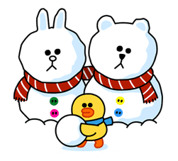 Brown & Cony's Cozy Winter Date sticker #27353