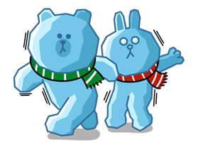 Brown & Cony's Cozy Winter Date sticker #27354