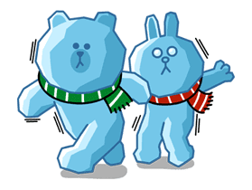 Brown & Cony's Cozy Winter Date sticker #27354