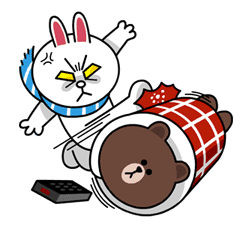 Brown & Cony's Cozy Winter Date sticker #27356