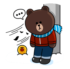 Brown & Cony's Cozy Winter Date sticker #27357