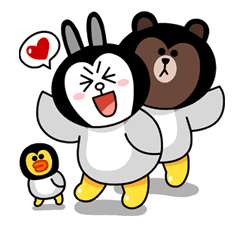 Brown & Cony's Cozy Winter Date sticker #27358