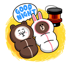 Brown & Cony's Cozy Winter Date sticker #27360