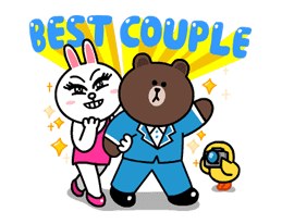 Brown & Cony's Thrilling Date sticker #257153
