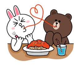 Brown & Cony's Thrilling Date sticker #257157