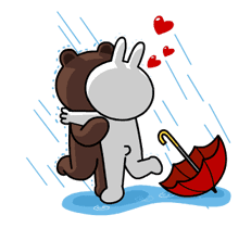 Brown & Cony's Thrilling Date sticker #257175