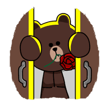 Brown & Cony's Thrilling Date sticker #257176