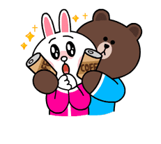 Brown & Cony's Snug Winter Date sticker #2923378