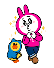 Brown & Cony's Snug Winter Date sticker #2923387