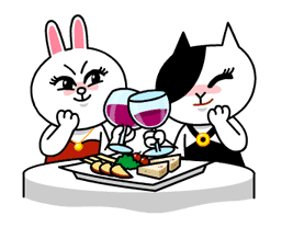 Cony and Jessica: Girls Night Out sticker #4824611