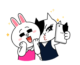 Cony and Jessica: Girls Night Out sticker #4824613