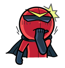 Super V Hero sticker #2739