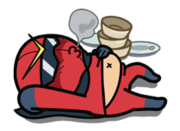 Super V Hero sticker #2744