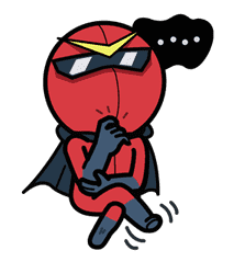 Super V Hero sticker #2750