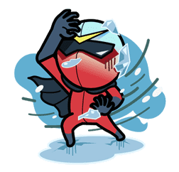 Super V Hero sticker #2751