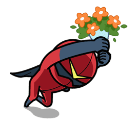 Super V Hero sticker #2753