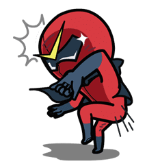 Super V Hero sticker #2755