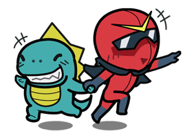 Super V Hero sticker #2763