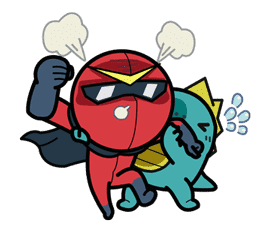 Super V Hero sticker #2764